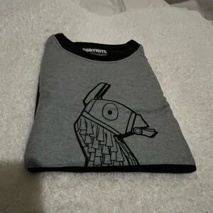 FORTNITE Llama Boys 10/12 Pajamas 2 Pc Flannel Kids PJ Set